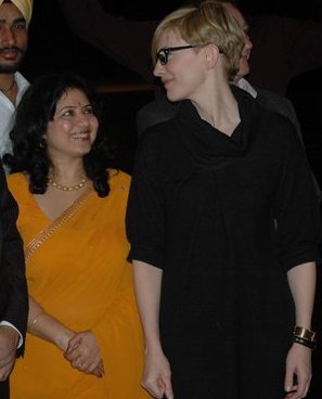 with Cate Blanchett at the launch of LEVIATHAN
