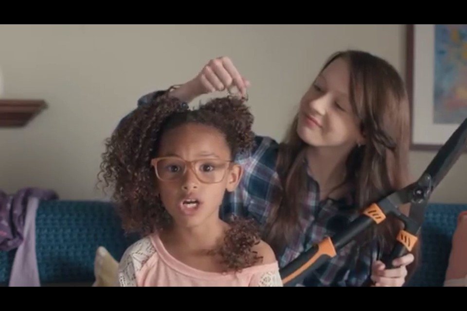 Mary-Jessica Pitts and Sade Kimora Young, in The American Red Cross Babysitting PSA