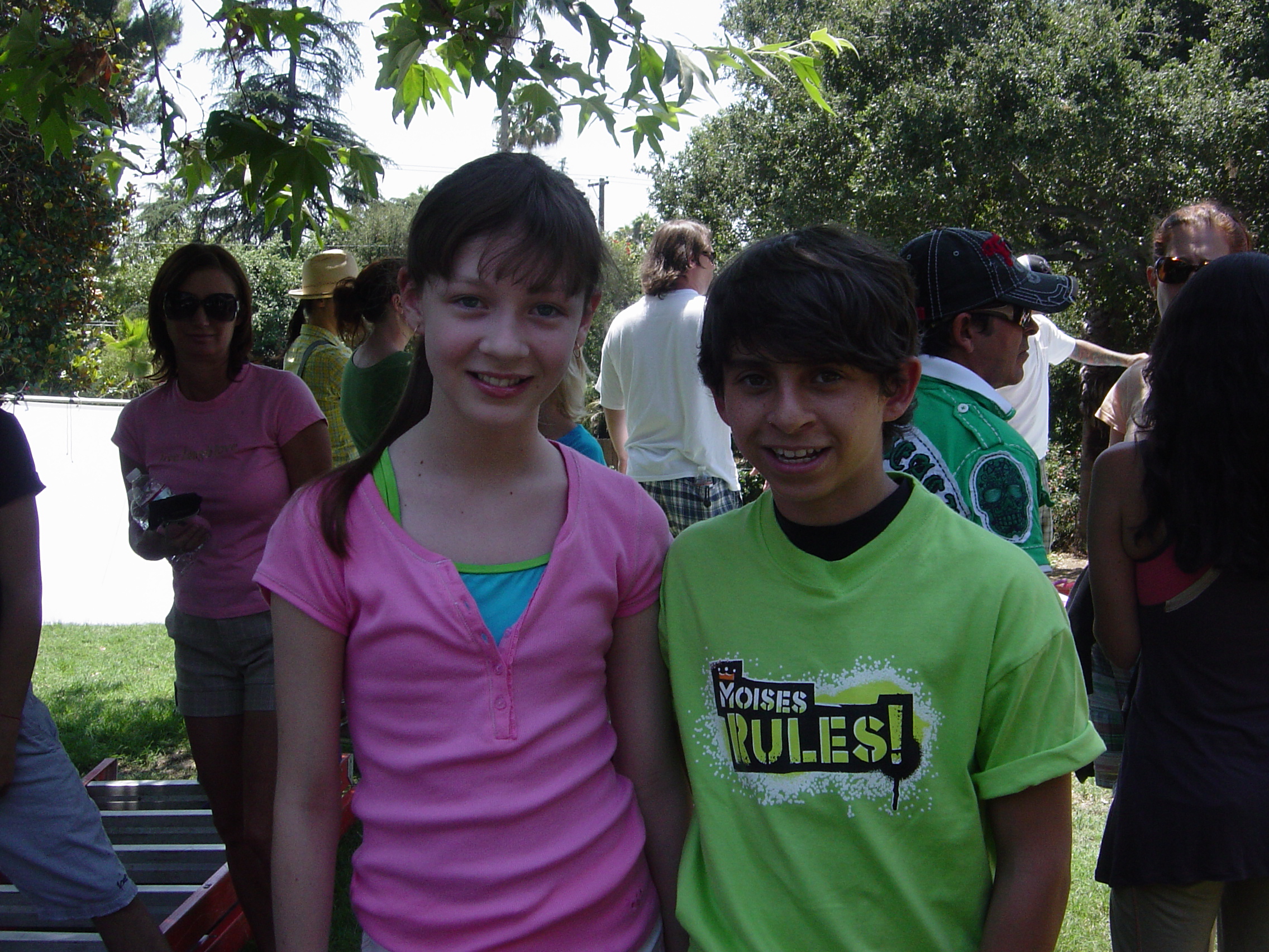 MJ with Moises Arias on the set of Moises Rules, for Disney XD.