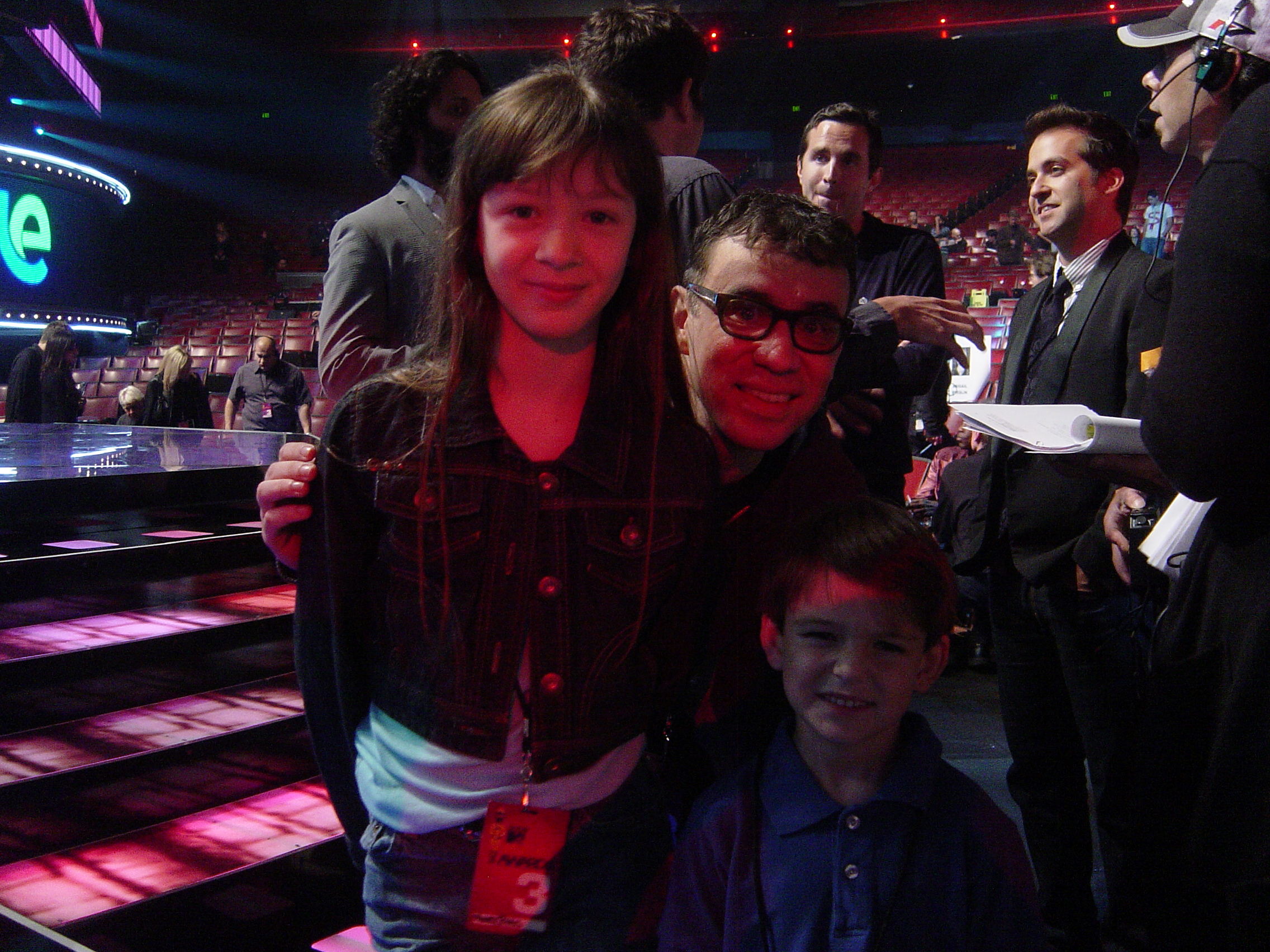 Mary-Jessica with Fred Armisen (he played her Dad) and Davin Ransome, at the 2009 MTV Movie Awards.