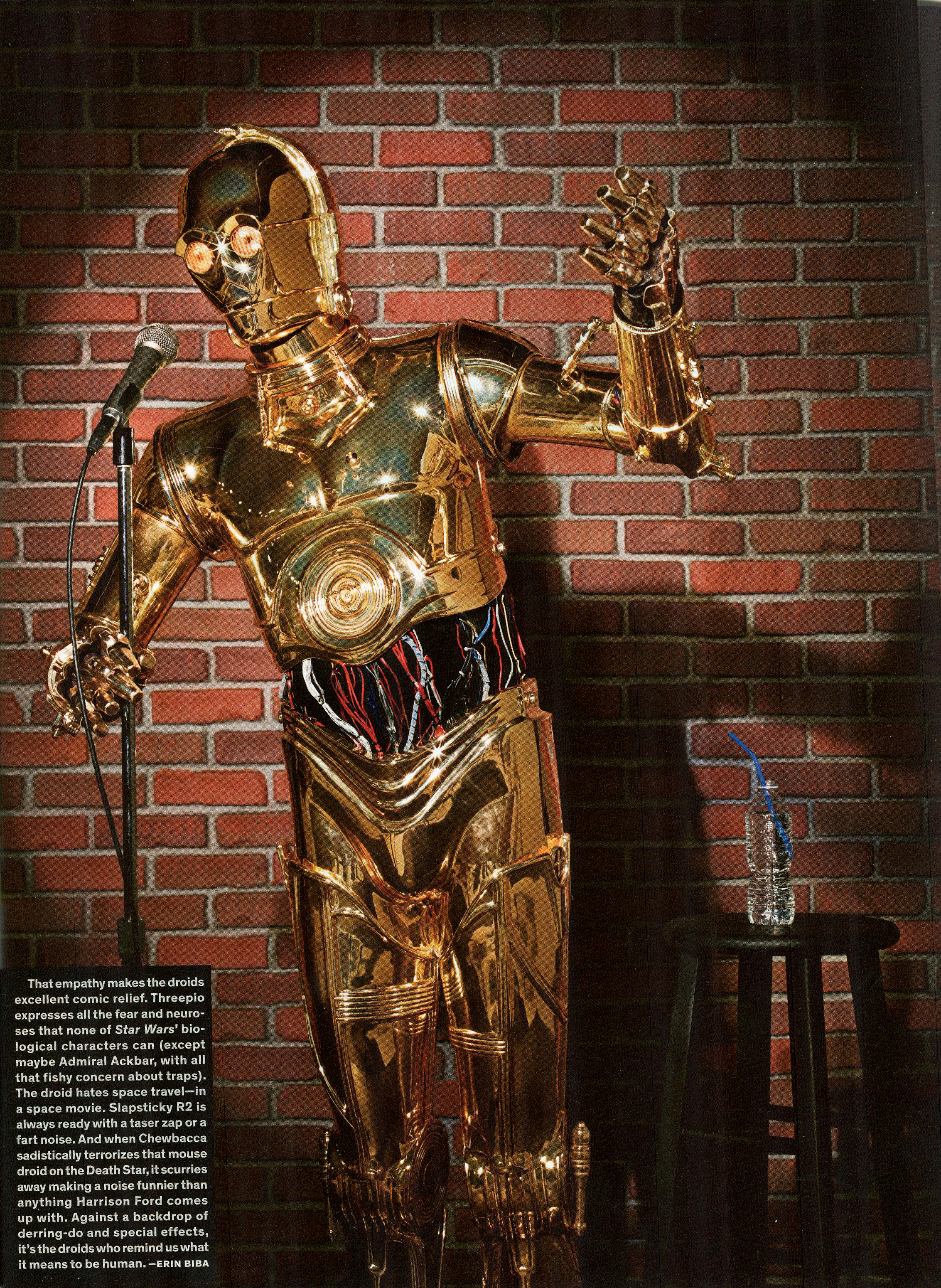 Chris F. Bartlett as C-3PO for the March 2013 issue of Wired Magazine's Star Wars issue