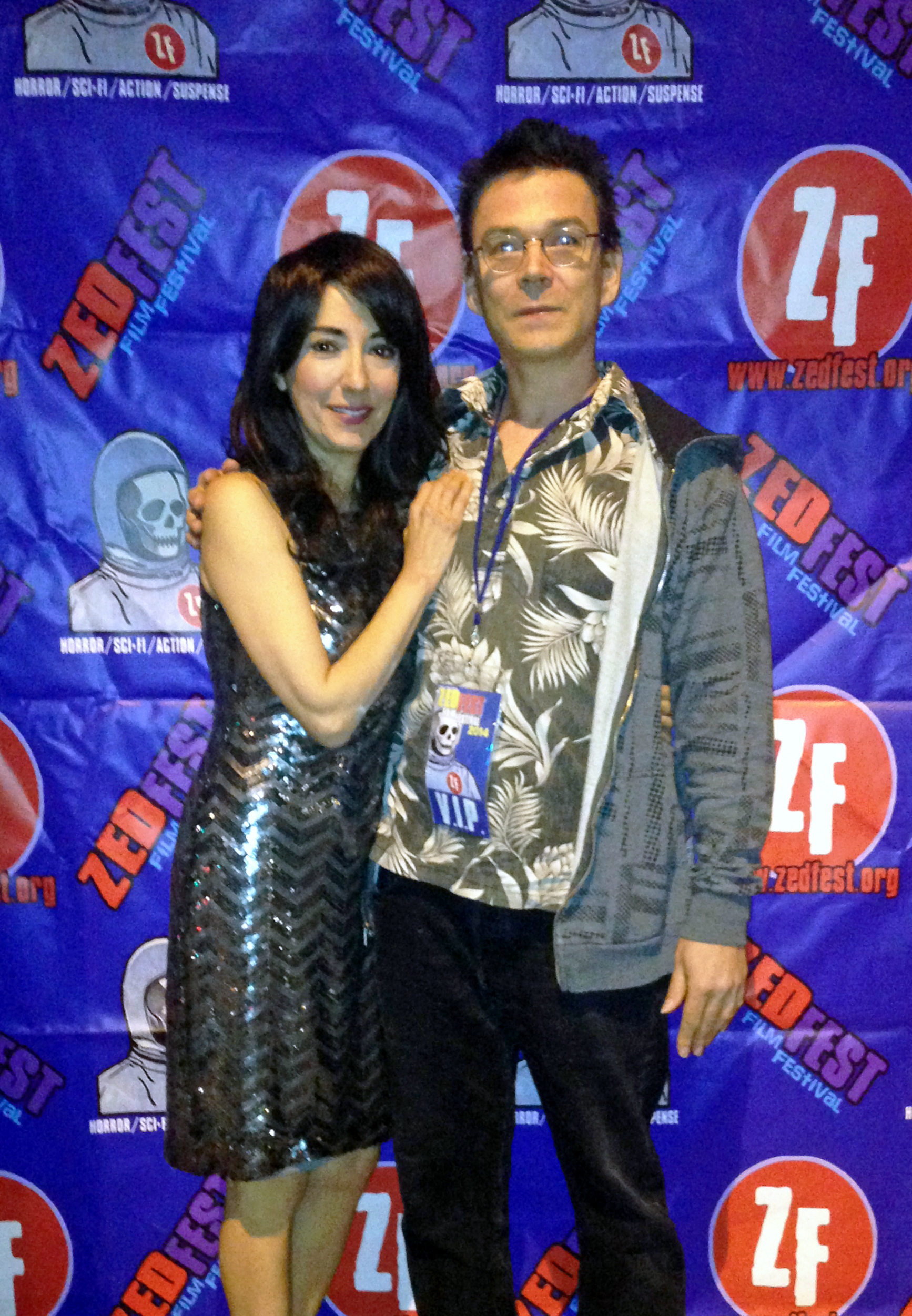 Luciana Lagana and star/producer Edward Parker Bolman at the premiere of the multiple award-winning feature film Omadox at Zed Fest Film Festival in Burbank, CA on 12/14/14.