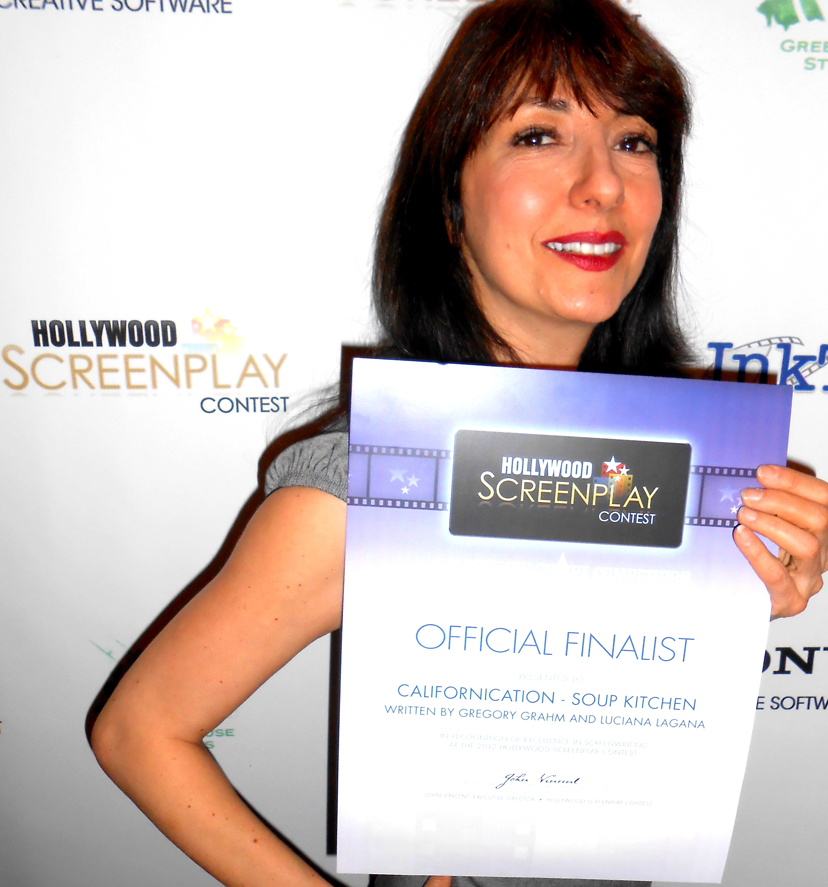 Luciana Lagana at The 2012 Los Angeles Screenplay Contest Award ceremony