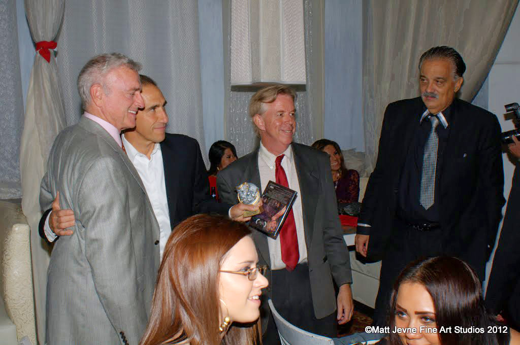 With Kevin Dobson, Paul Carafotes and Carlos Rojas at The Angeleno Film Festival Award Ceremony, Sept. 20, 2012.