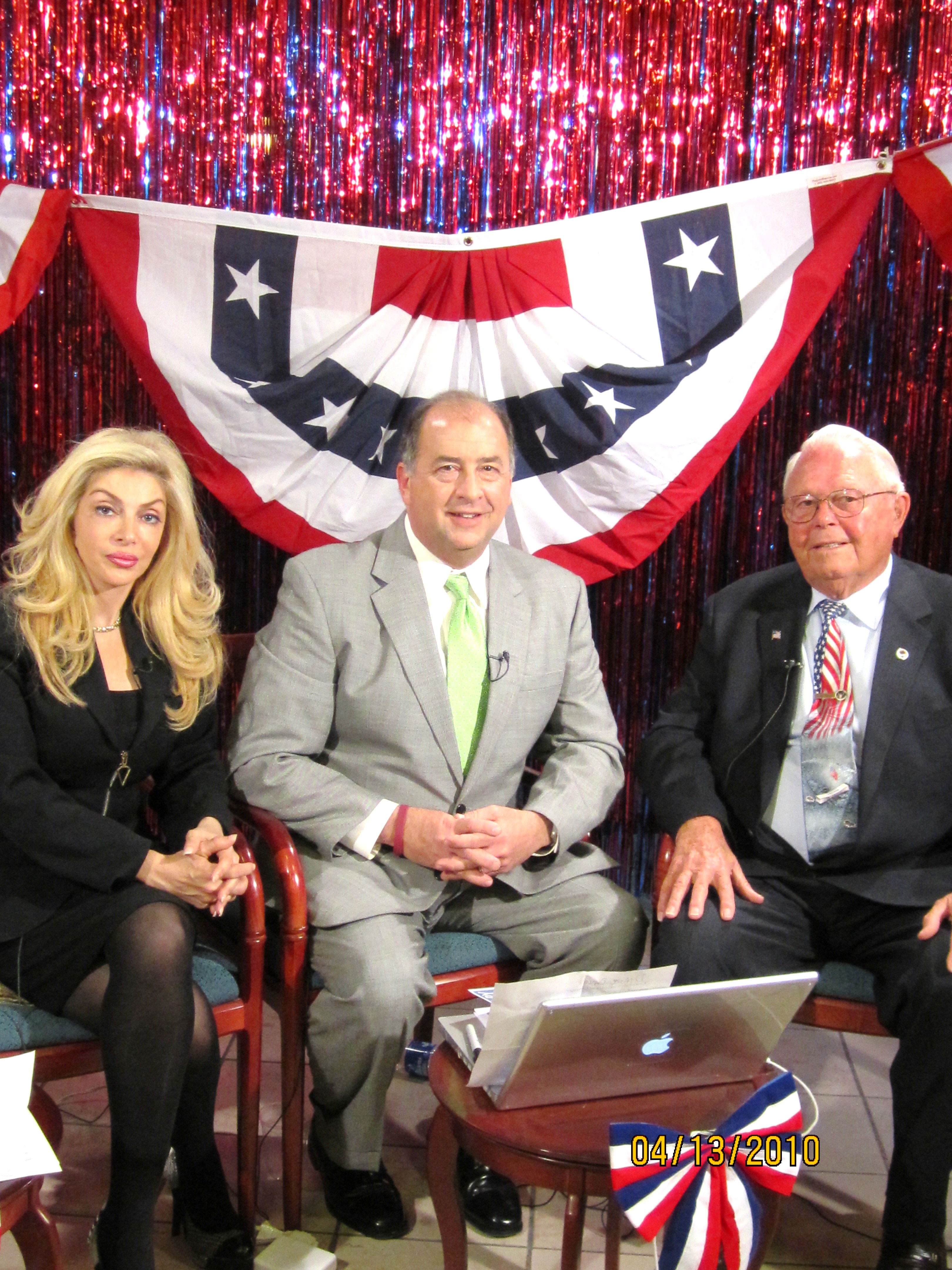 Elections Coverage 2010 Anita Khalatbari, Lou Stowers (CBS Reporter), Mayor Hofmann