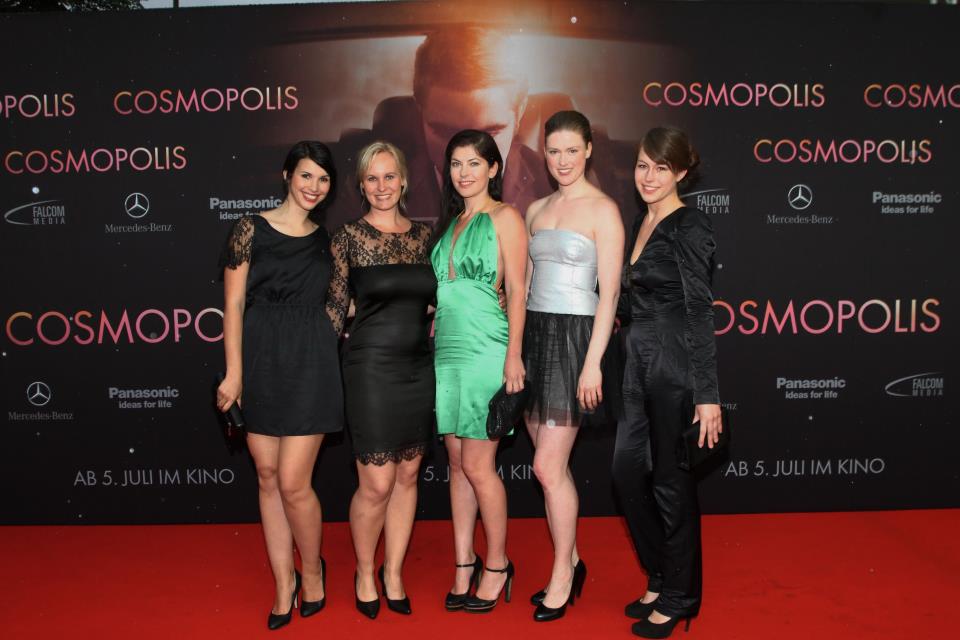 Désirée Brinitzer, Jeanette Schlecht, Simone Geißler and Natalie Heupel at the premiere for COSMOPOLIS. (1.6.2012)