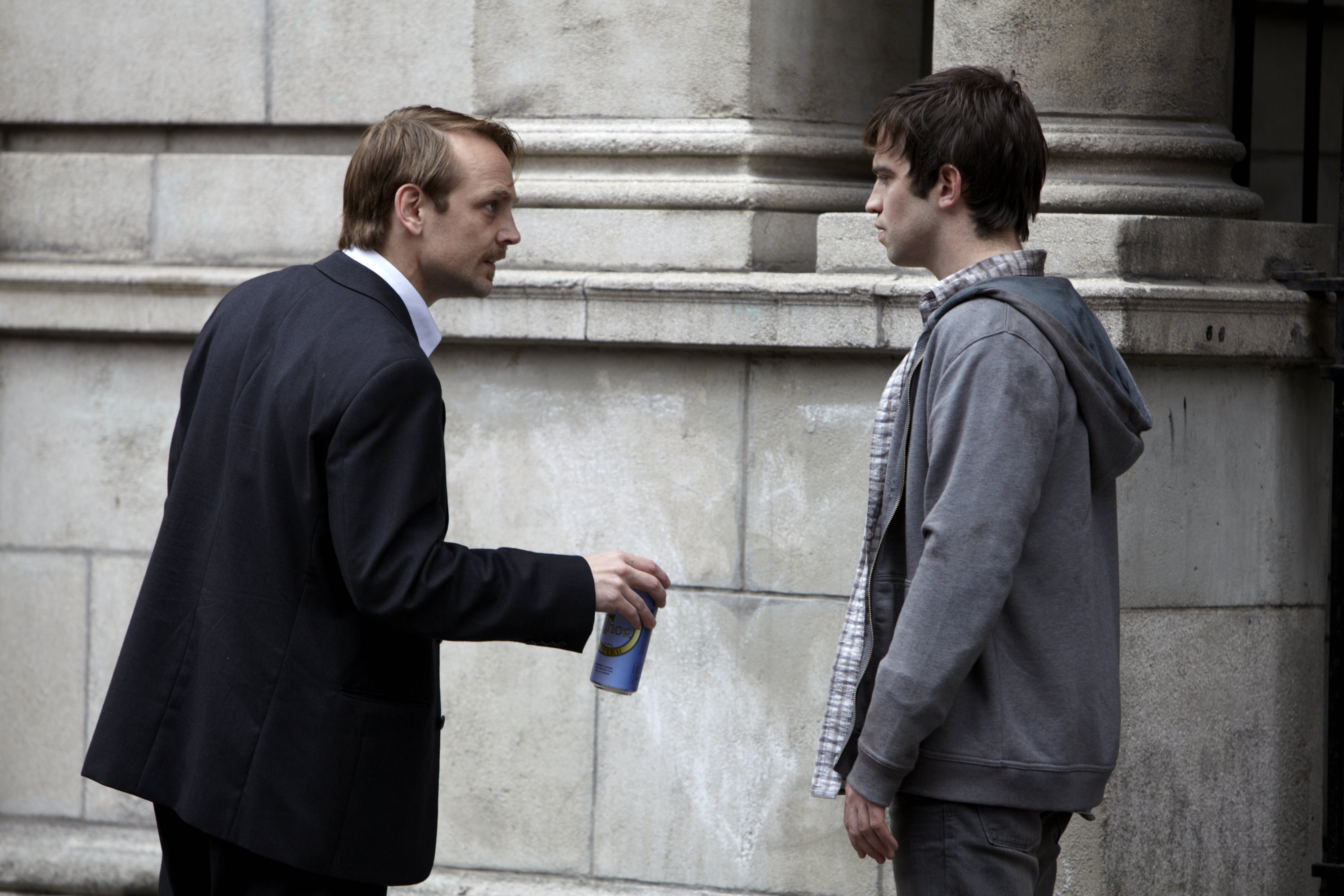 Jonathan Harden and Andrew Simpson in The Life and Adventures of Nick Nickleby.