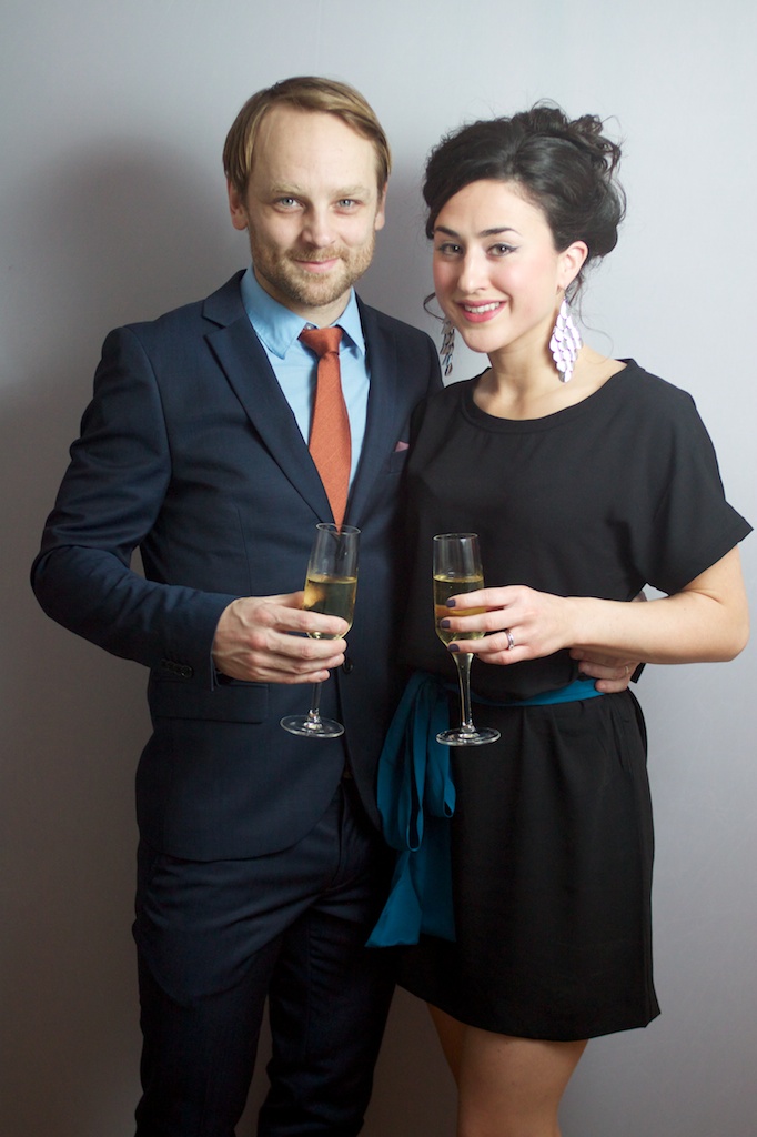 Jonathan Harden with Bronágh Taggart at the 2012 Evening Standard Film Awards (London).