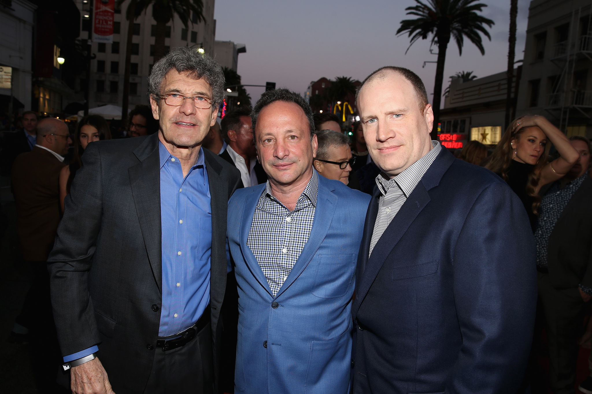 Louis D'Esposito, Kevin Feige and Alan Horn at event of Kersytojai 2 (2015)