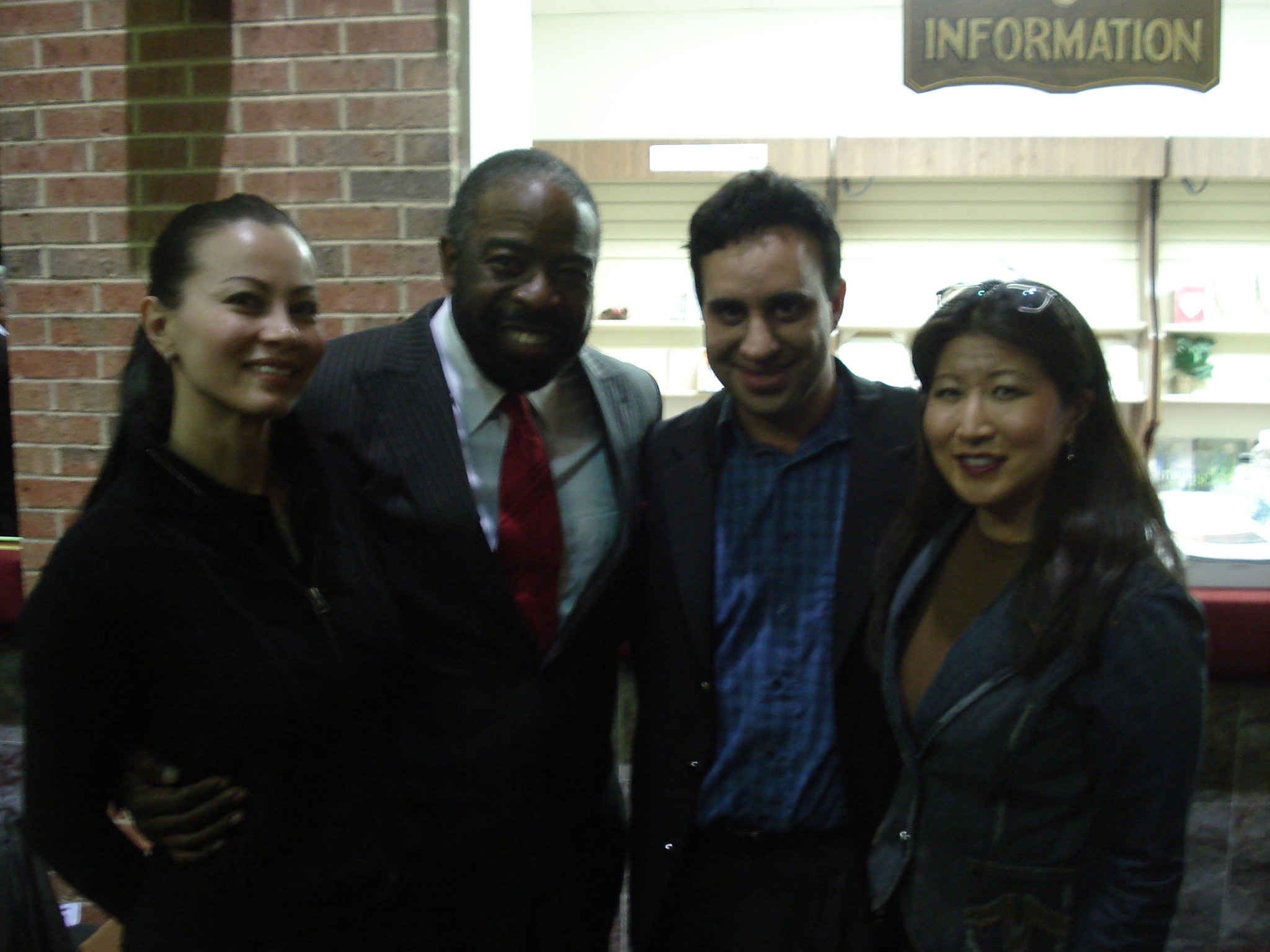 Lil Rhee with Les Brown and friends