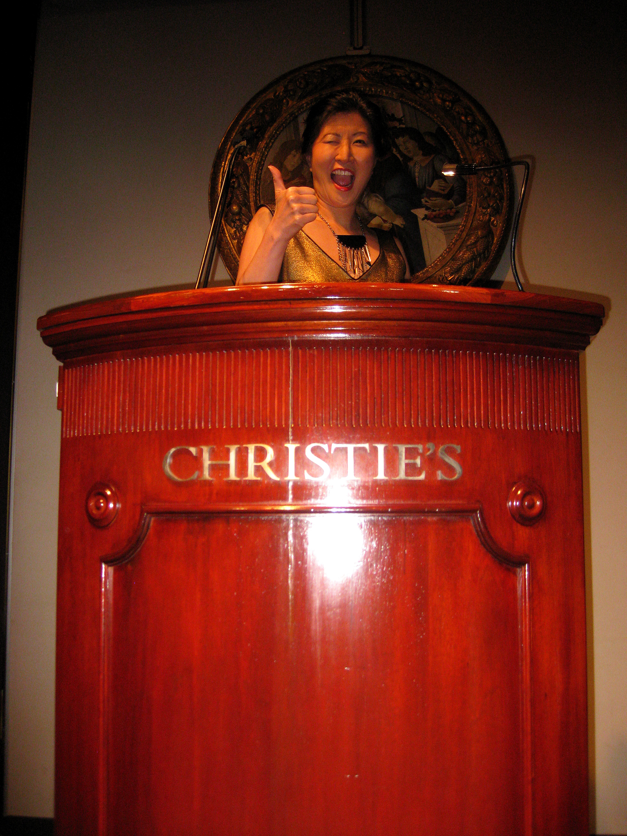 Lil Rhee at Christie's Auction House