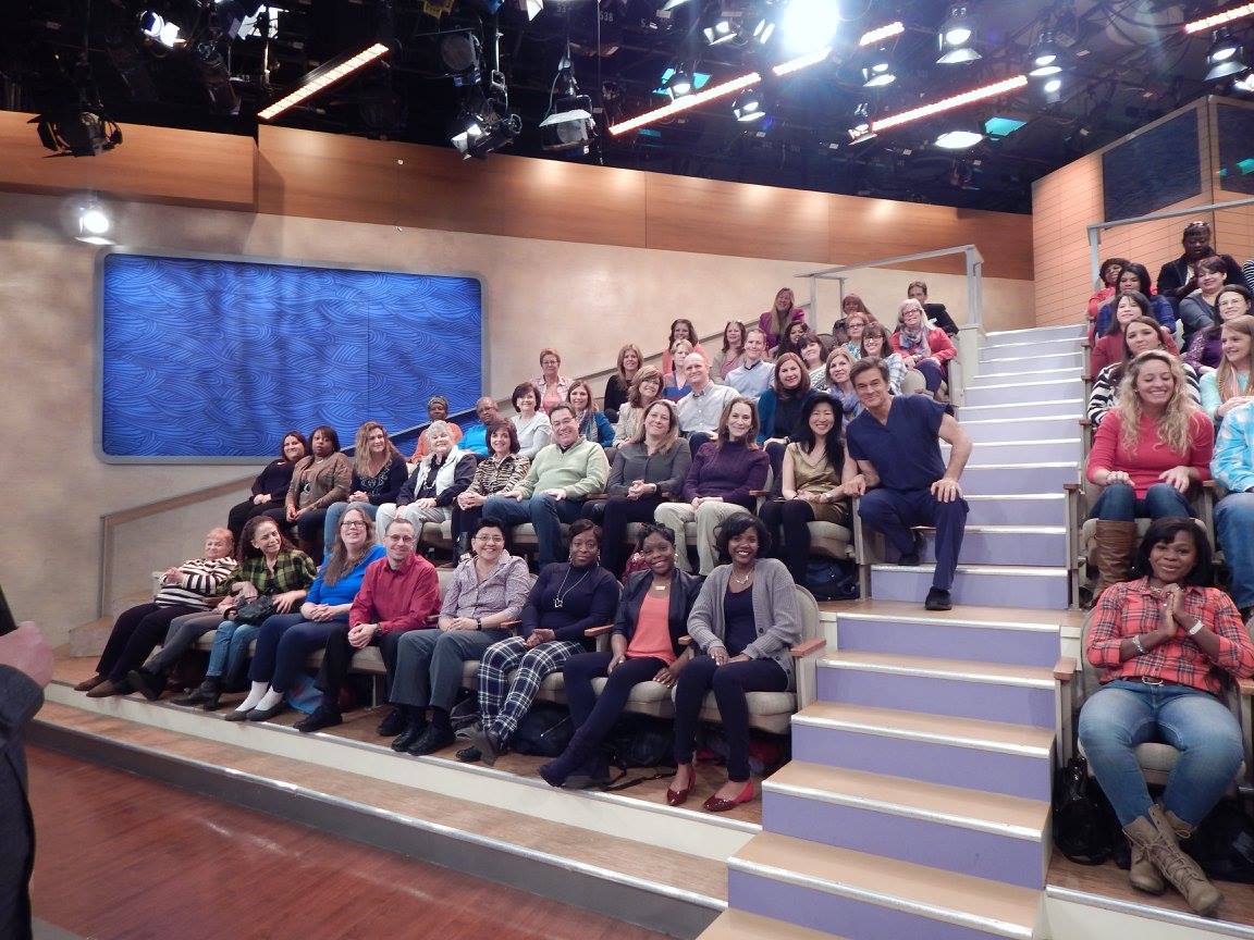 Lil Rhee visiting the Dr. Oz show, ABC studio