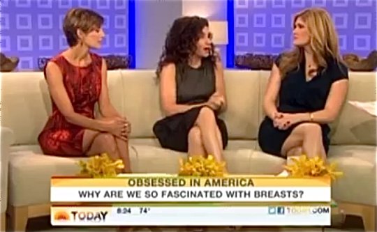 Natalia Reagan, anthropologist, is a guest on the TODAY Show talking about the obsession with breasts in Amercia.