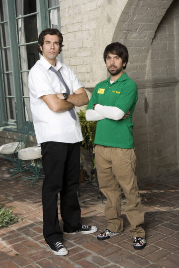 Still of Zachary Levi and Joshua Gomez in Cakas (2007)