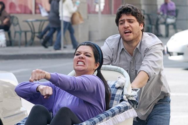 Still of Adam Pally and Casey Wilson in Happy Endings (2011)