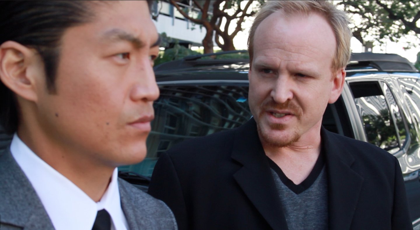 Michael Coady and Brian Tee in The Historian Paradox