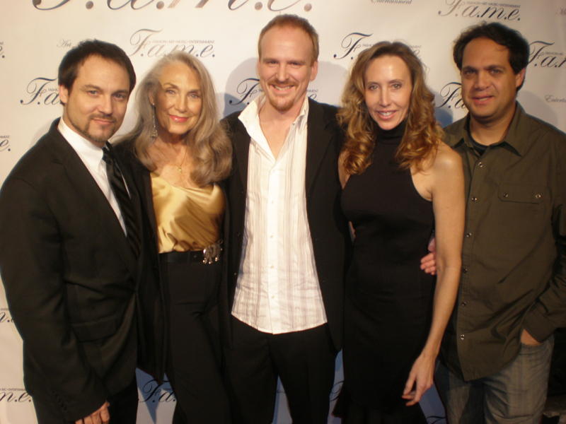 Michael Coady with J. Michael Brigs, Jody Jaress and Kellie Koppel at the F.A.M.E Golden Globes After-Party