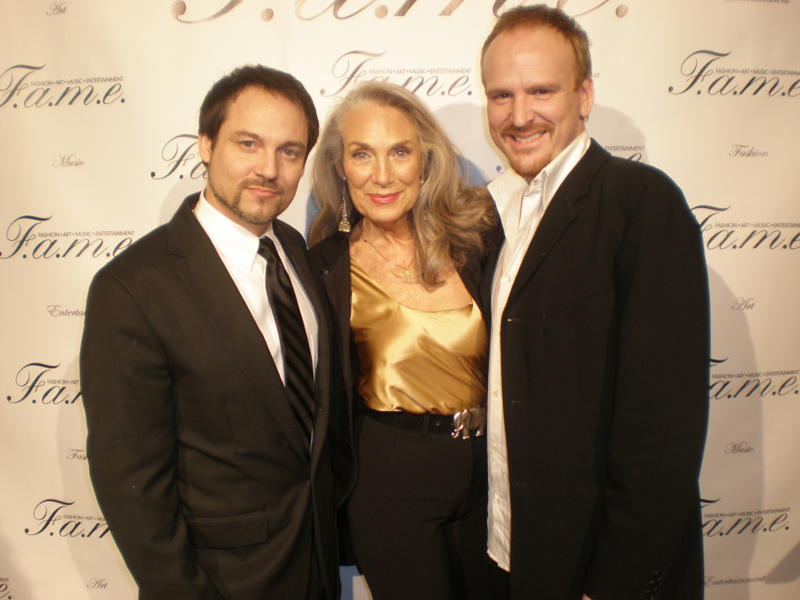 Michael Coady with J. Michael Briggs and Jody Jaress at the F.A.M.E Golden Globes After-Party