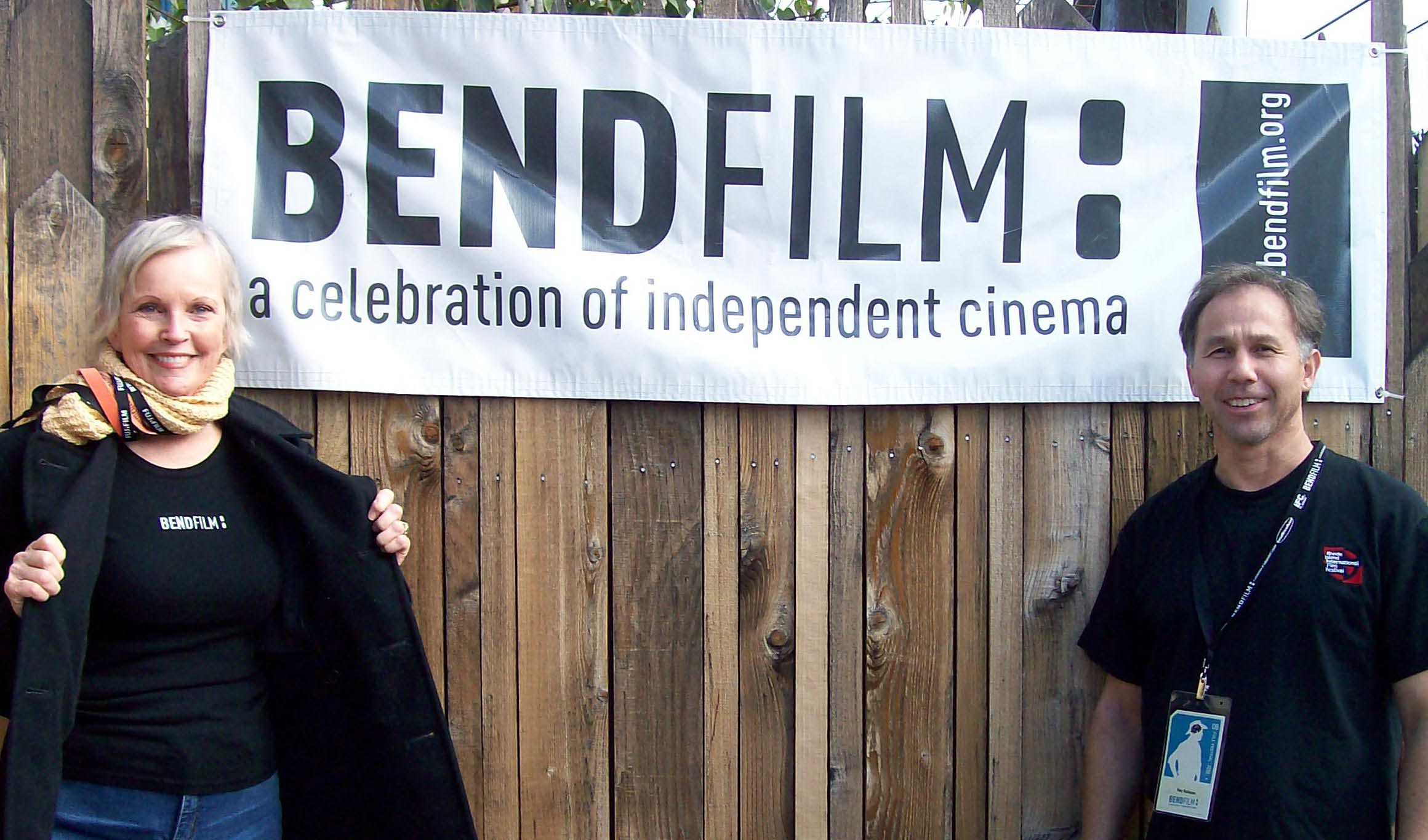 At the Bend Film Festival in Oregon with Marlyn Mason.