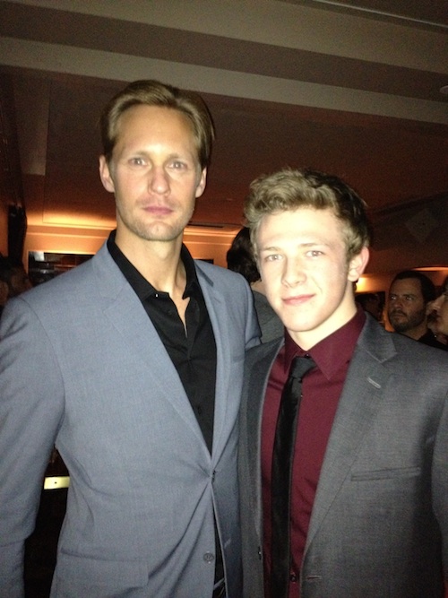 Alexander Skarsgard and Kevin Csolak at the NYC Premiere of Disconnect