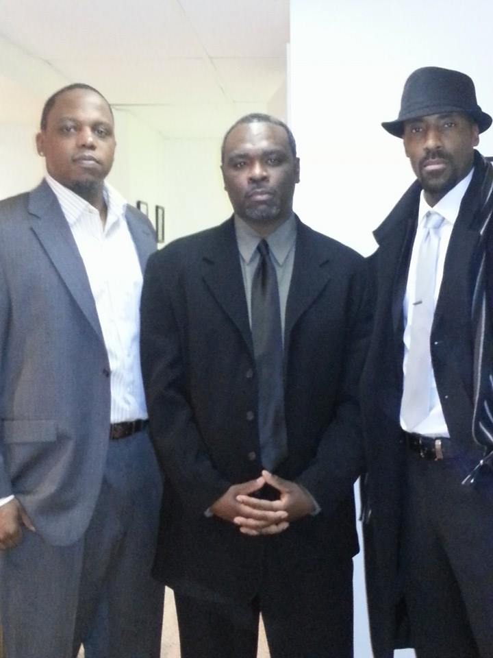 With Nakia Dillard center, and Kirk Ponton (left)