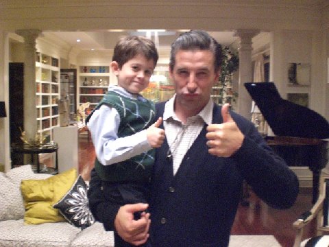 Andrew Astor & Billy Baldwin on the set of Dirty Sexy Money 2007