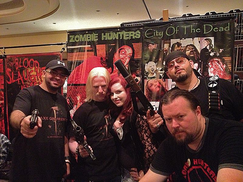 Stephen Steinberg, Chris Northrop, Laura Lee, Michael Anthony Scardillo and Christopher J. Murphy at Monster Mania 25, Cherry Hill, NJ.