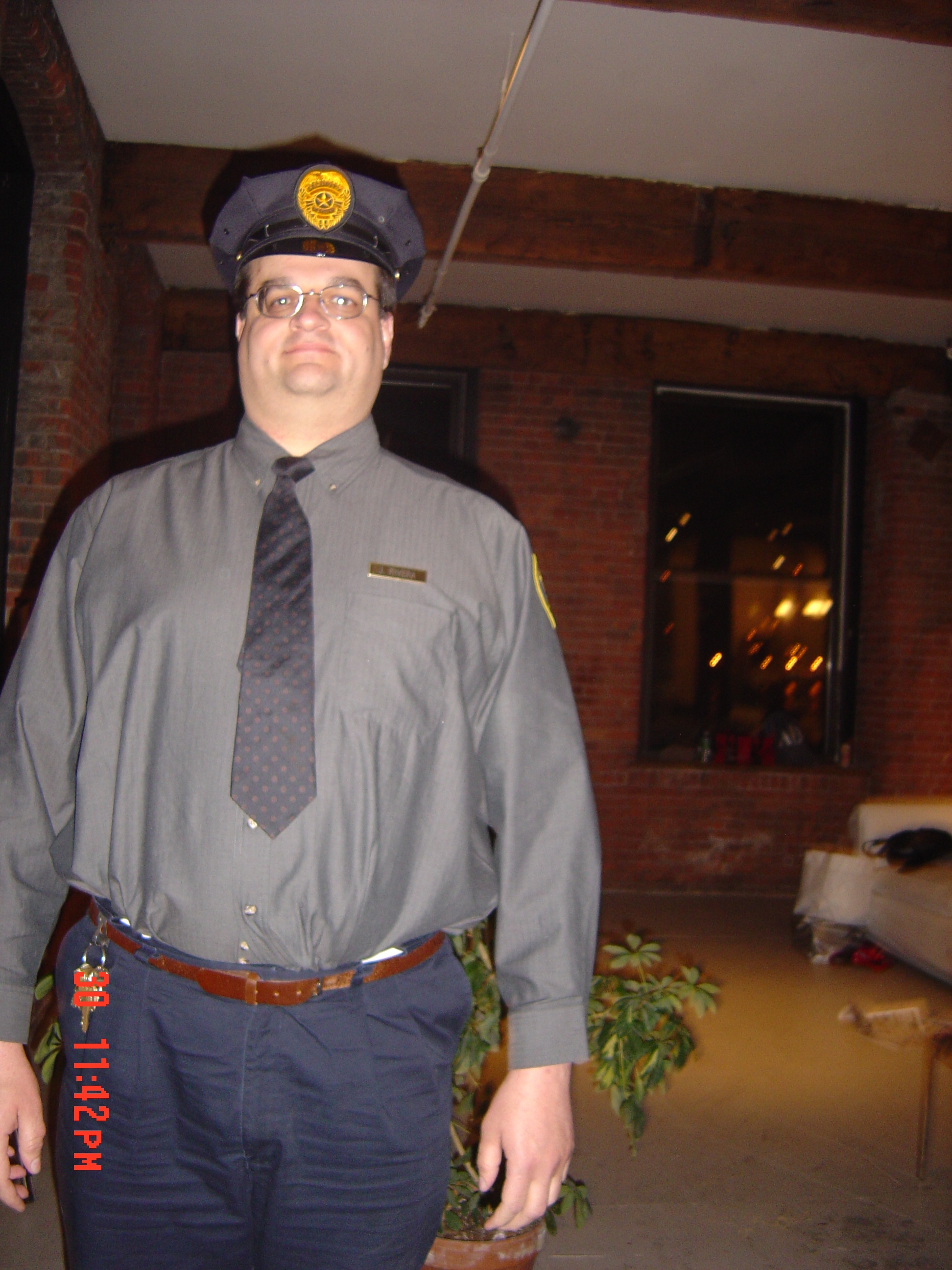 Me on the set of American Woman. I am a security guard that gets shot. 2007
