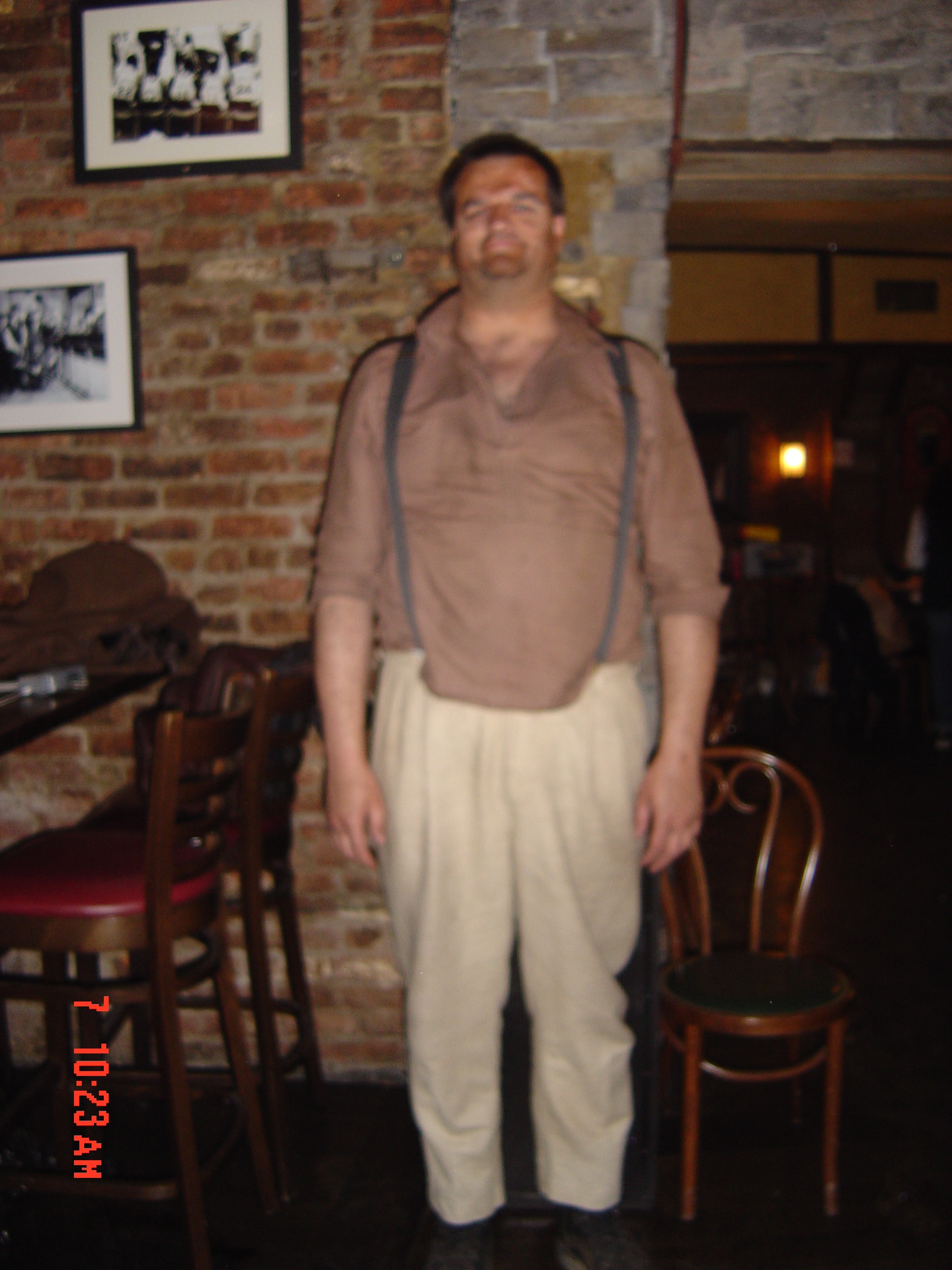 Me on the set of I Sell The Dead. I am a drunk grave robber. 2007