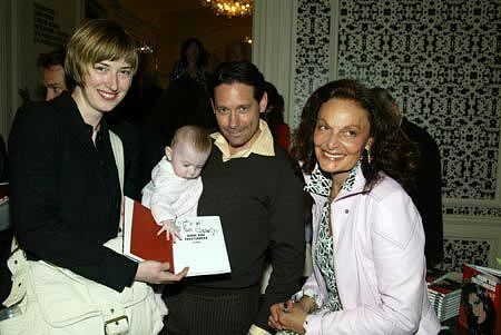 Alison Nelson, Lulu Scout Nelson, Adam Seth Nelson and Diane von Furstenberg at Bergdorf Goodman for Diane von Furstenberg's 30 Anniversary celebration and the launch of her new book 