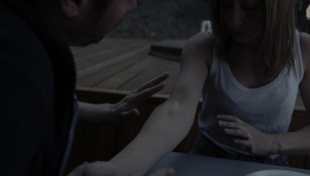 Still of Eric Matheny and Erin Way in Absence (2013)