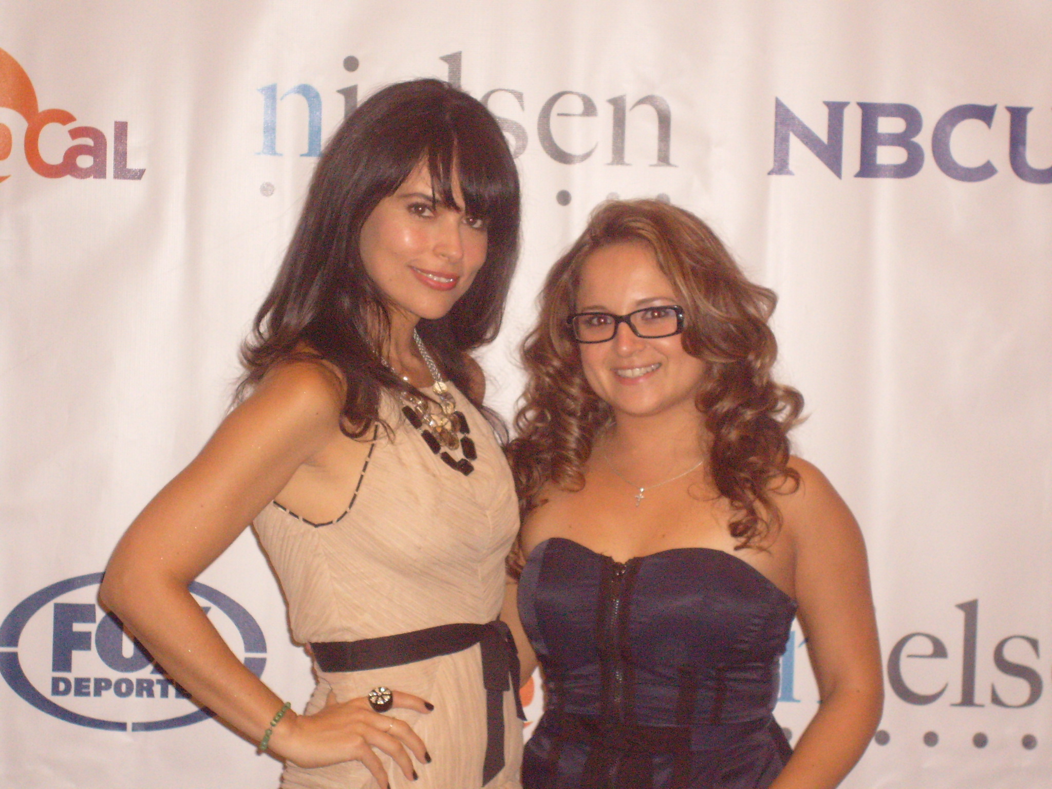 Adriana Fricke and Belinda Salazar at the 2011 Imagen Awards.