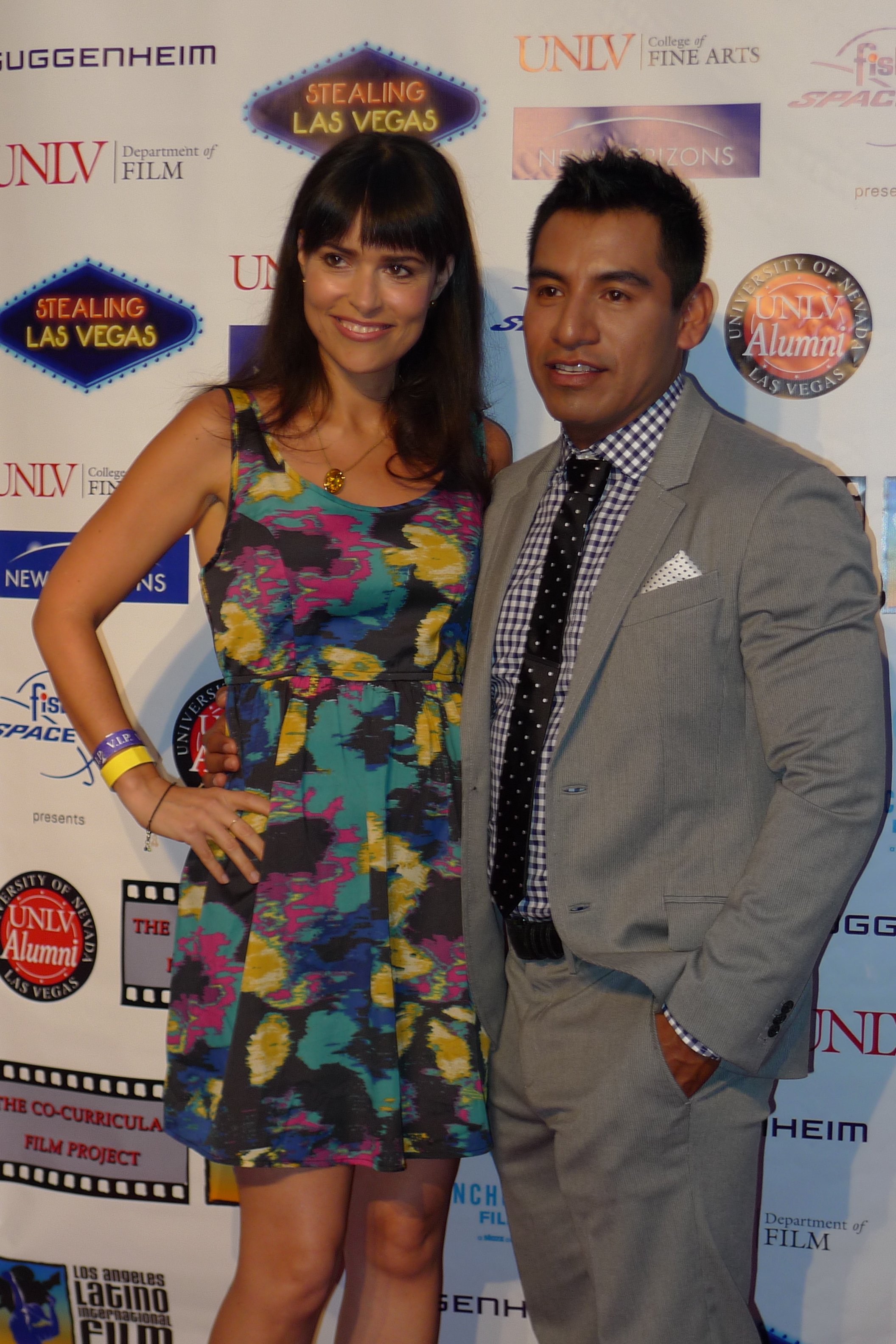 Adriana Fricke and Eloy Mendez at the LALIFF premiere of 