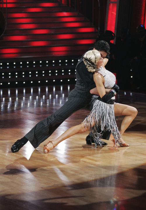 Still of Holly Madison and Dmitry Chaplin in Dancing with the Stars (2005)