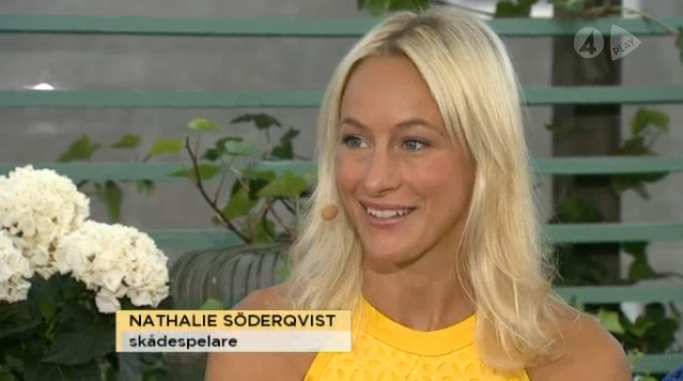 Nathalie Söderqvist Nyhetsmorgon, TV4, 3 juli 2013