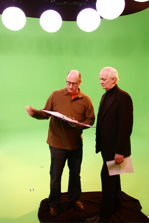 Scott Kittredge directing Colin Mochrie in a Hasbro Inc. production.