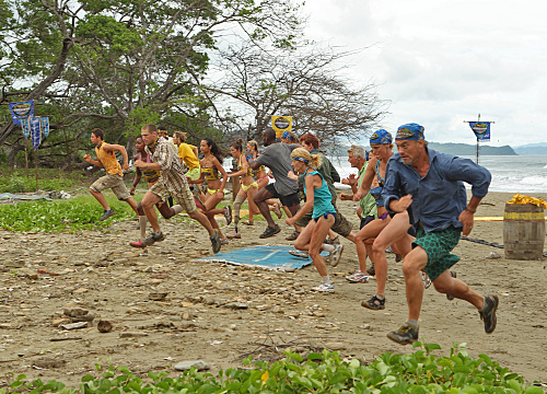 Still of Yve Rojas, Jane Bright, Marty Piombo, Na Onka Mixon, Kelly Bruno, Kelly Shinn and Chase Rice in Survivor (2000)