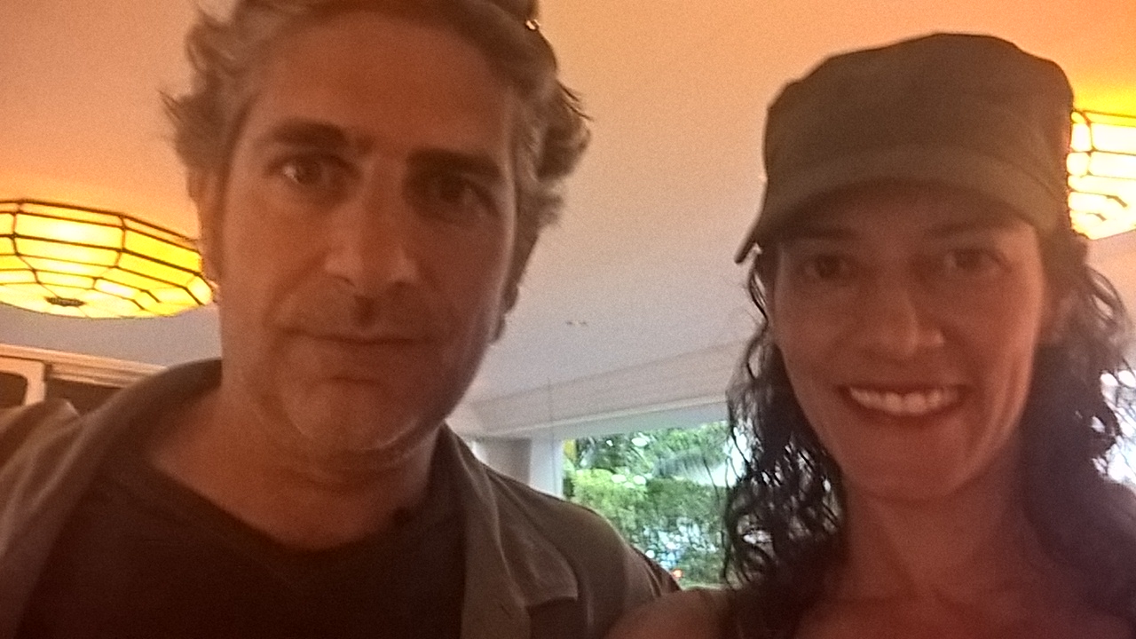After a long day of an episode of Mad Dogs when we got to the hotel. Michael Imperioli it is a fine man and actor indeed.