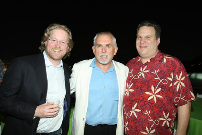 John Ratzenberger, Andrew Stanton and Jeff Garlin at event of WALL·E: siuksliu princo istorija (2008)