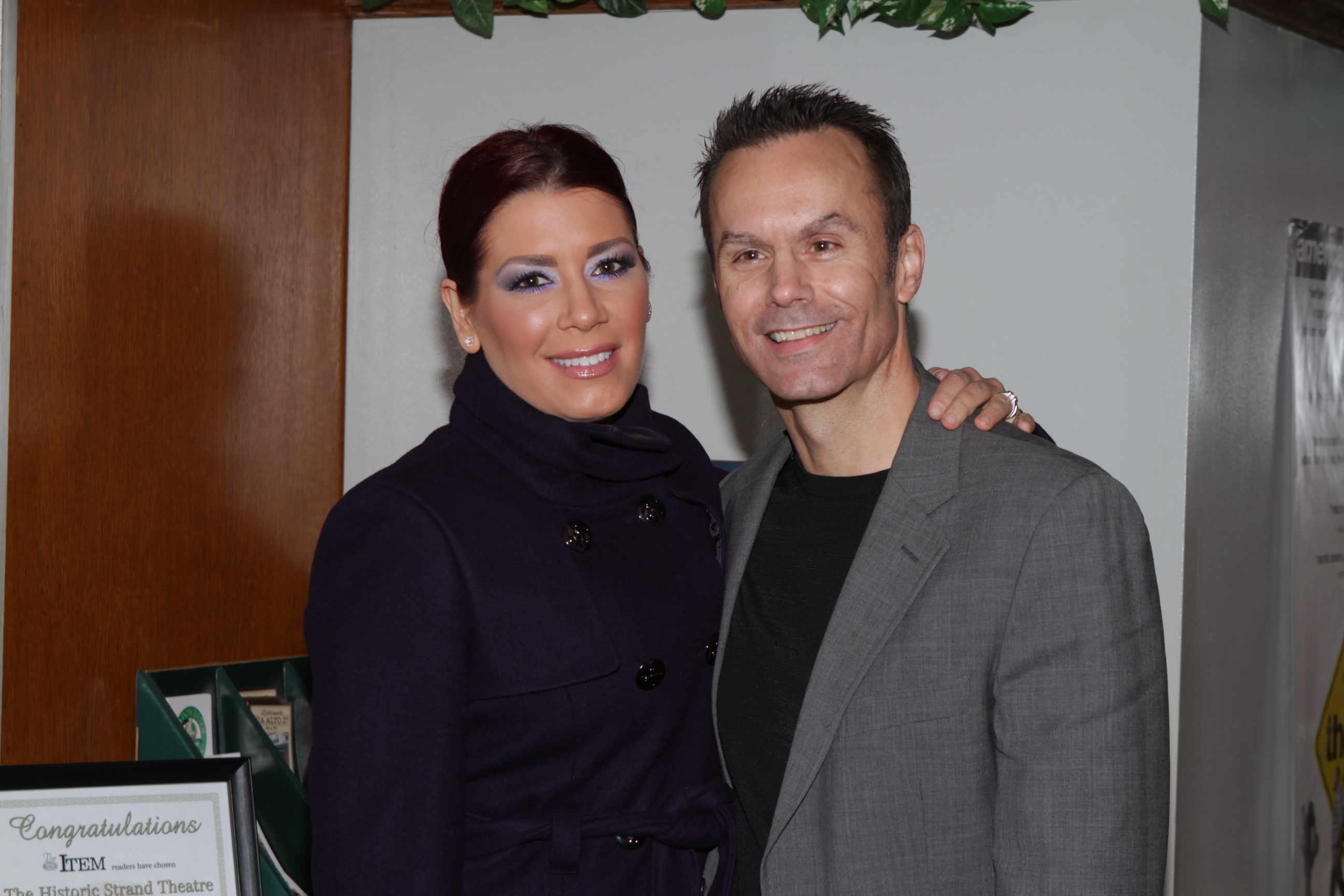 Mark Lund at the world premiere of Justice Is Mind: Evidence with makeup artist Monique Mercogliano-Battista.