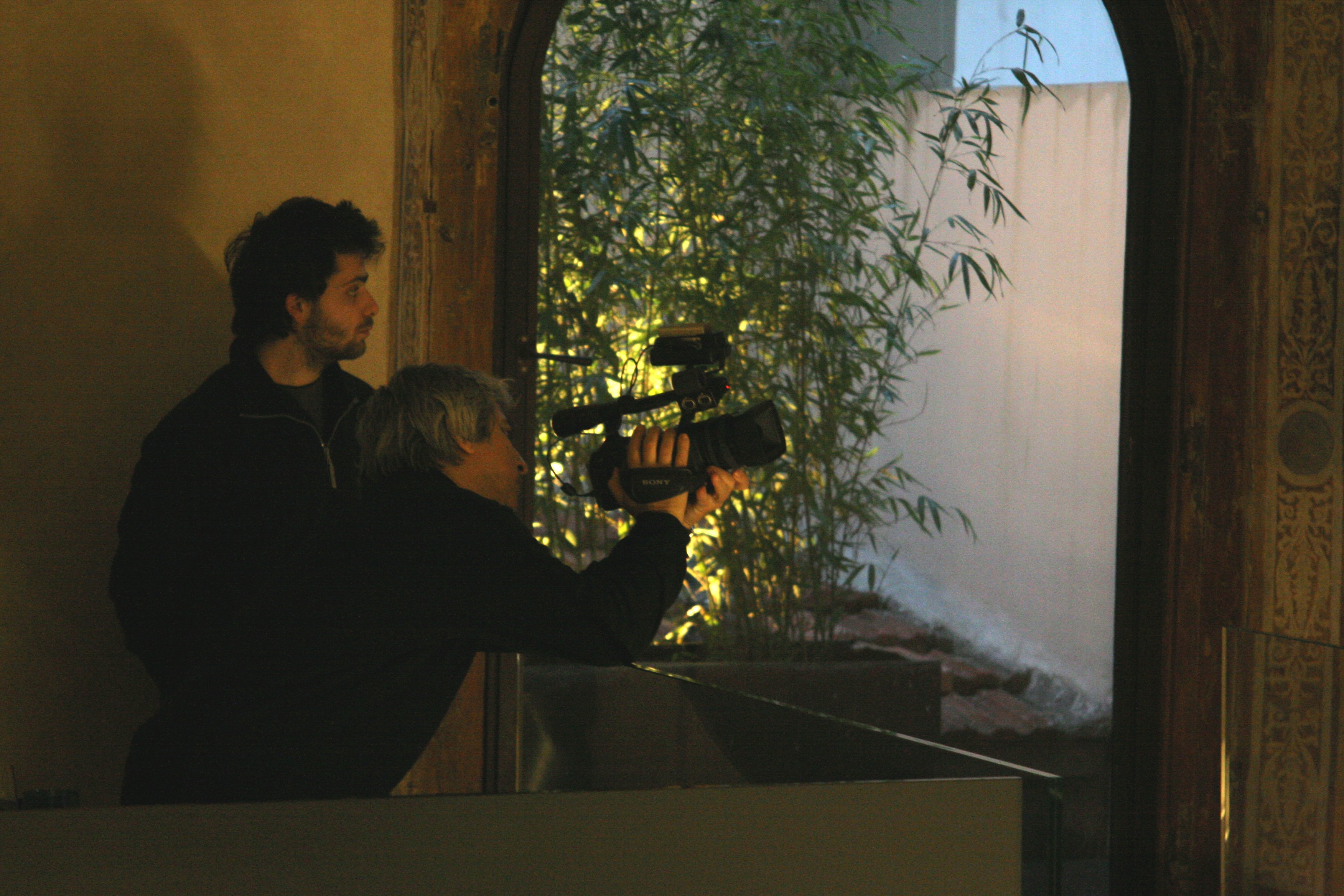 Boris & Francesco filming in Florence, Italy