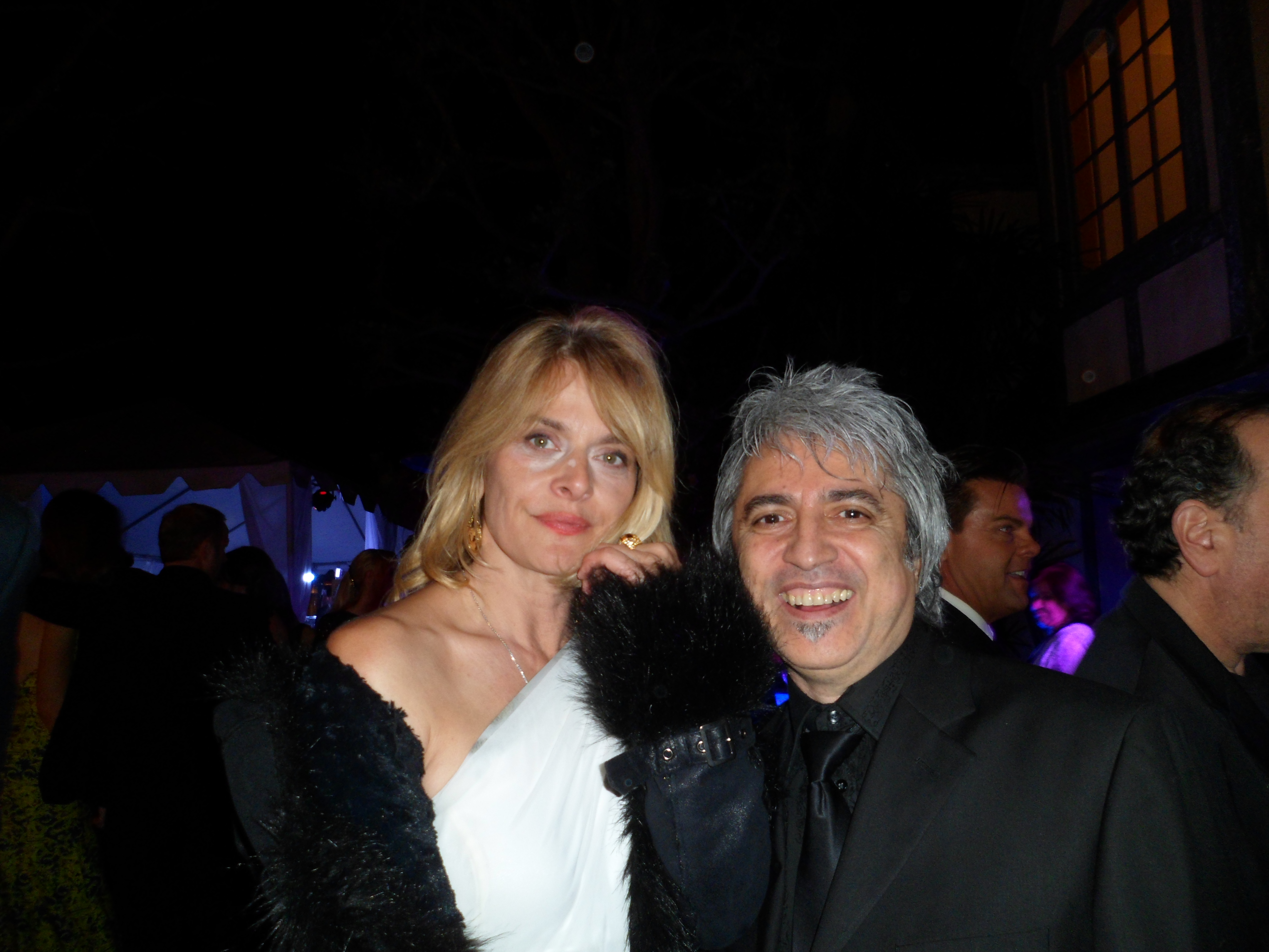 Nastassja Kinski and Boris Acosta at 2013 Children Uniting Nations Oscars viewing party.