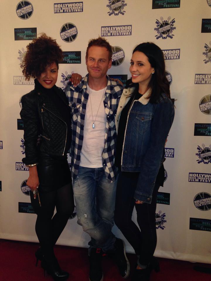 Sonalii Castillo with co-stars Emily Somers & Martin Copping attend the screening of 'REBOOT' at the Hollywood Reel Independent Film Festival 2015