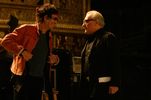 Still of Martin Scorsese and Keith Richards in Shine a Light (2008)