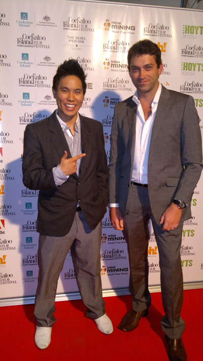 Cockatoo Island Film Festival opening night gala. With Actor/Producer Andy Minh Trieu