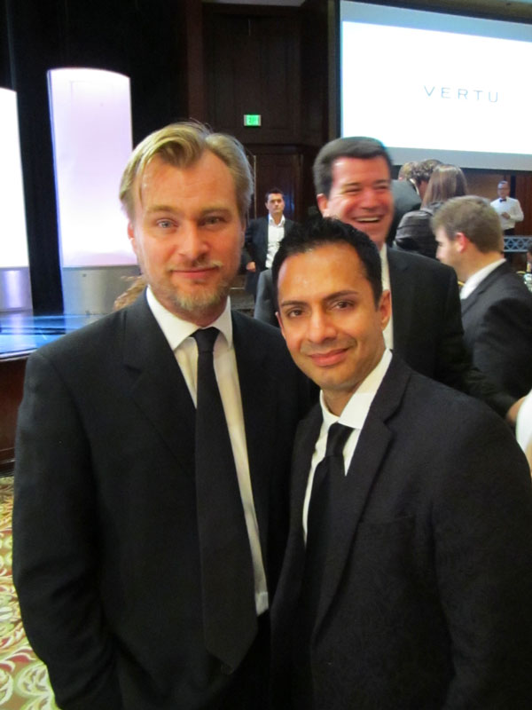 With Writer/Director, Christopher Nolan.