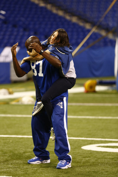 Still of Aubrey Plaza and Reggie Wayne in Parks and Recreation (2009)