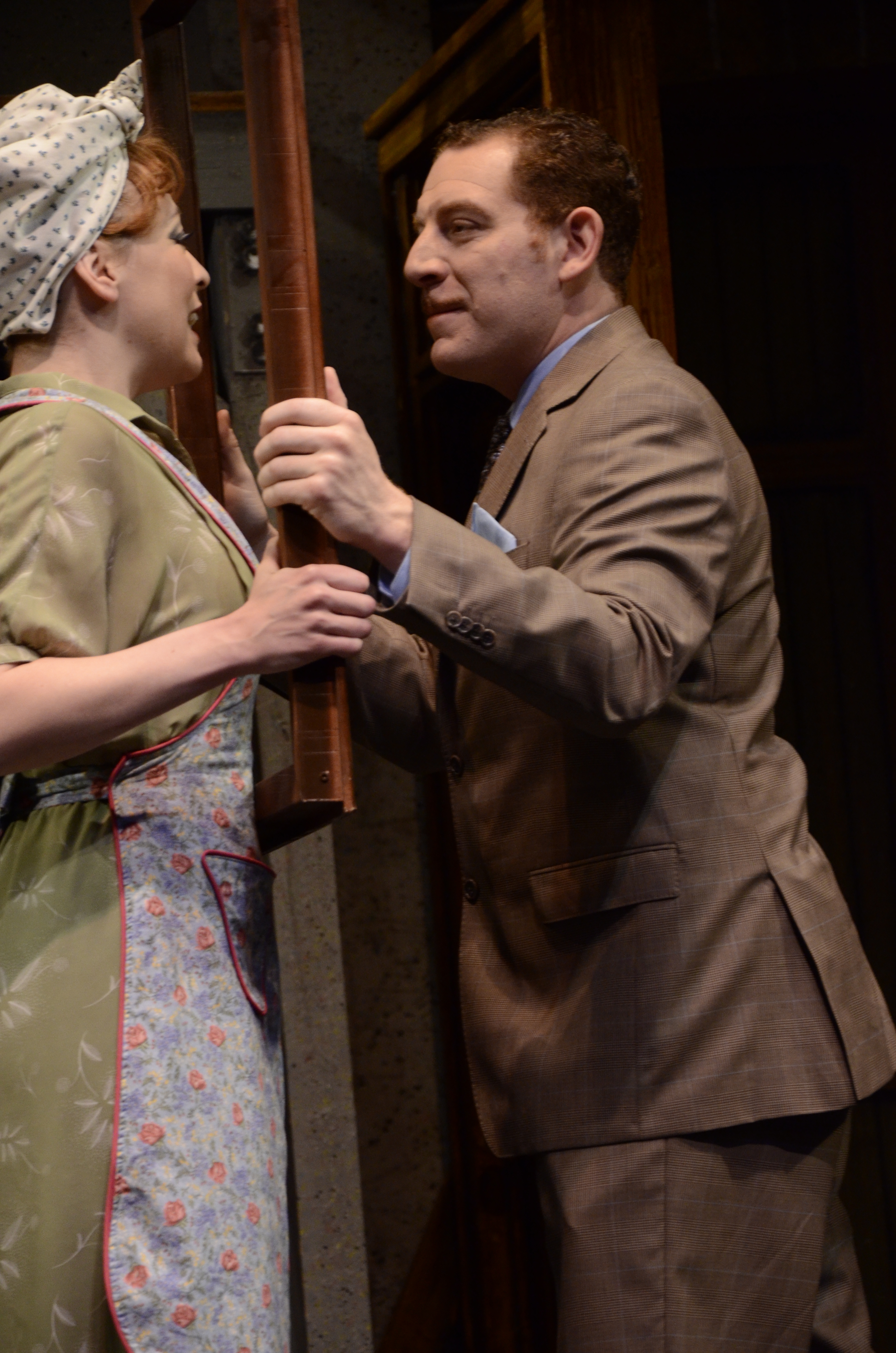 Martha Farrell, Peter Mikhail, The 39 Steps, StageWest Theatre, Toronto.