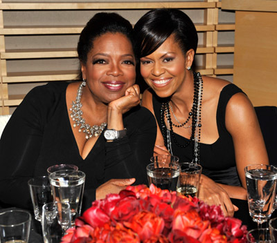 Oprah Winfrey and Michelle Obama