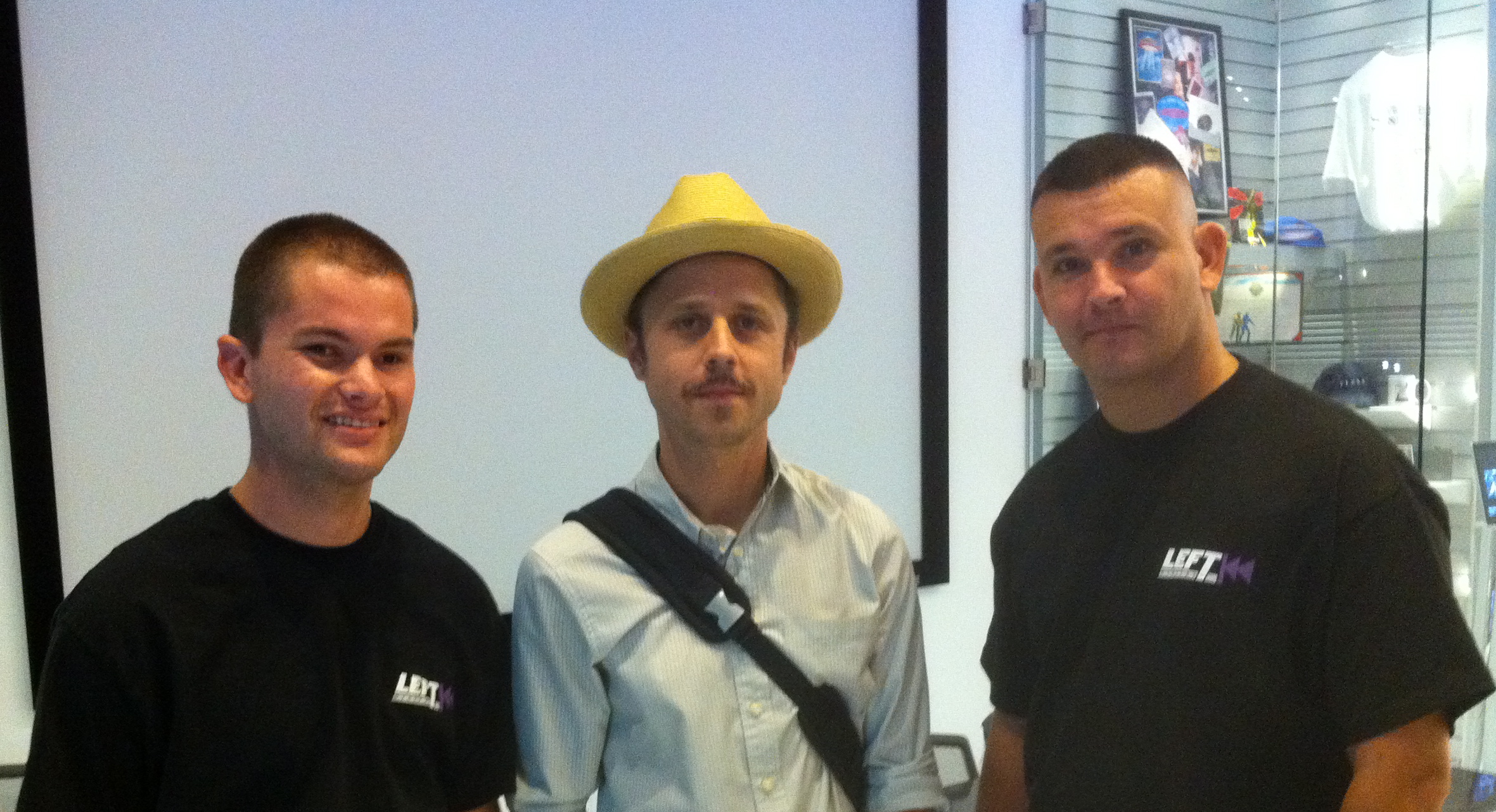 Photo with Giovanni Ribisi and business partner Rodney Luis Aquino.